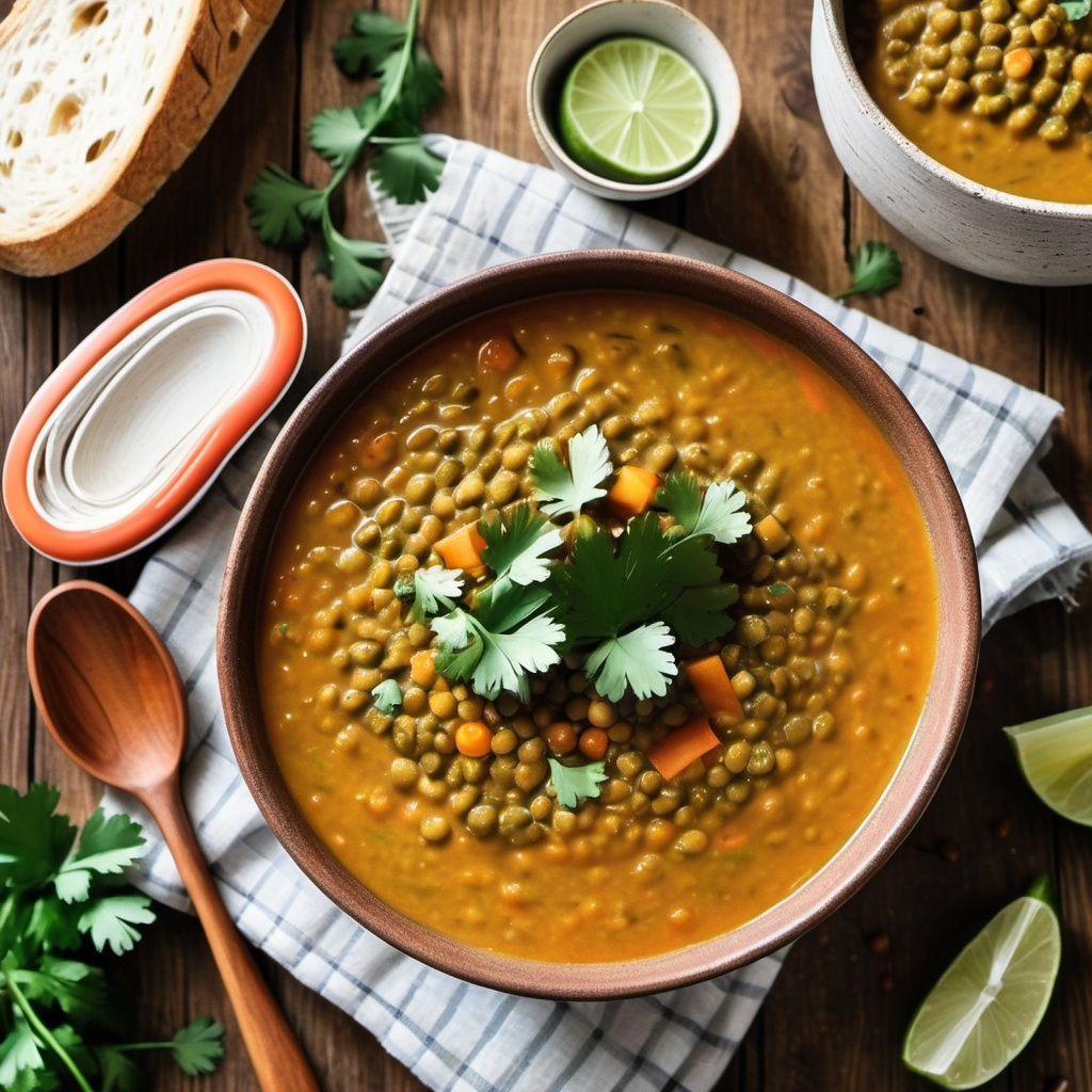 Easy Curried Lentil Soup